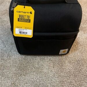 Black Duffel Bag with Durable Fabric and Structured Design